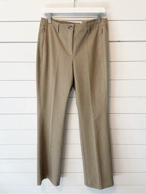 J.jill | Women’s Beige Front Pleat Trousers Size 10Tall